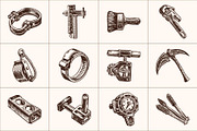 Vintage Tools Illustration Set, an Object Illustration by Prosymbols (Thumbnail 8 of 8)