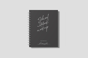 School Notebook Mockup