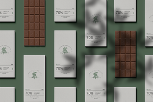 Top View Chocolate Mockup