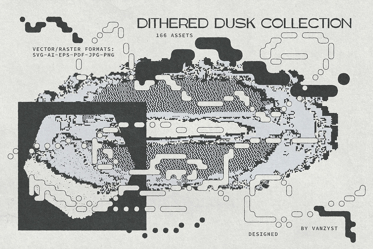 Dithered Dusk Graphic Collection, an Object Graphic by Vanzyst (Photo 5 of 9)
