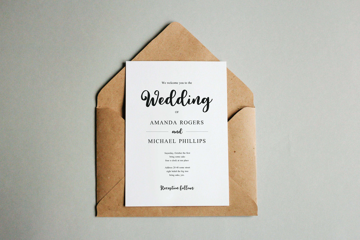 Wedding Invitation Template, a Templates & Theme by DevineWedding (Photo 2 of 3)