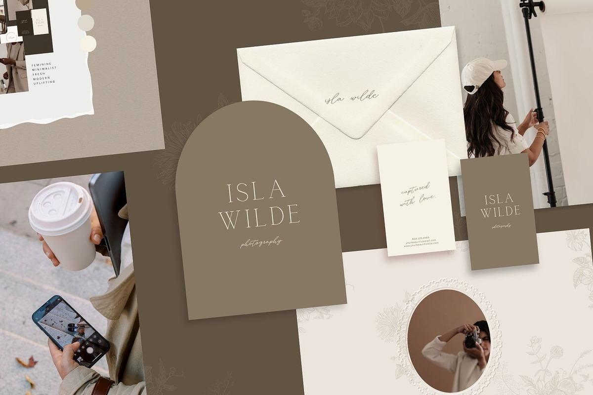 Feminine Photography Logo Kit, a Branding & Logo Template by Ederra Design (Photo 1 of 16)