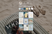 Coastal Airbnb Instagram Templates, a Social Media Template by CanvaTemplateClubCo (Thumbnail 6 of 11)