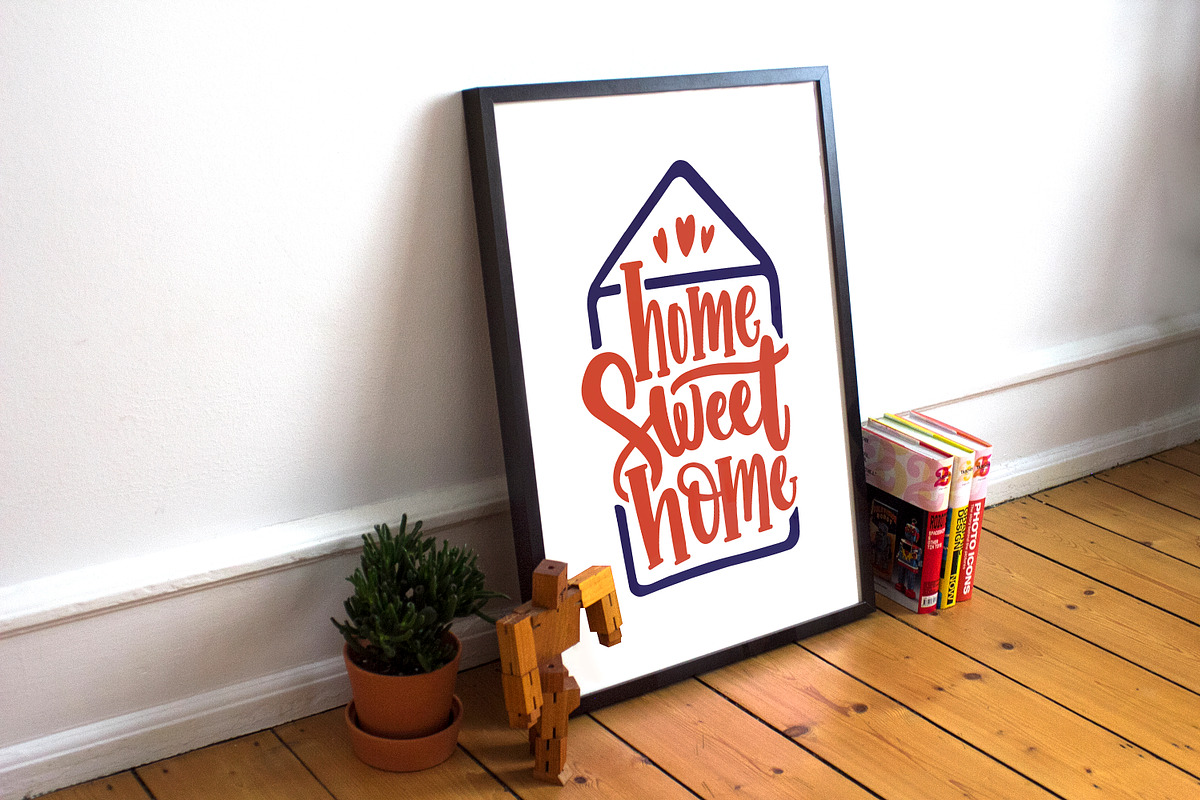 Home sweet home lettering, a Decorative Illustration by Good Studio (Photo 6 of 6)