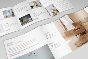 Real Estate Square Trifold Brochure