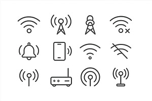 Communication symbols depicting, a Technology Illustration by ZinetroN