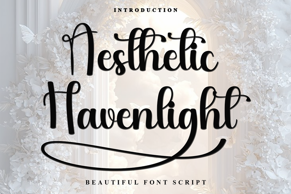 Aesthetic Havenlight, a Handwritten Font by FreshTypeINK (Photo 1 of 8)