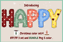 Christmas color set1-PNG fonts