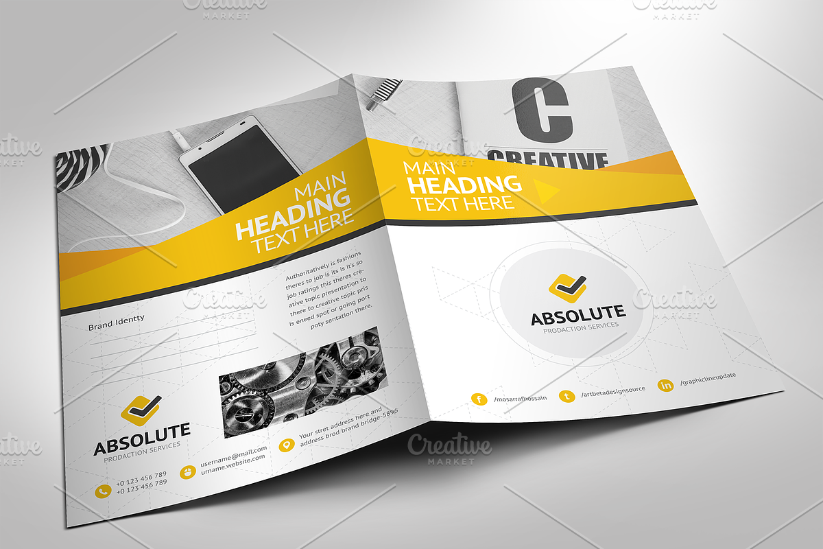 Corporate Presentation Folder, a Stationery Template by GenerousArt (Photo 1 of 4)