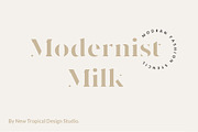 Modernist Milk -Fashion Stencil Font, a Serif Font by Tropical Type (Thumbnail 1 of 7)