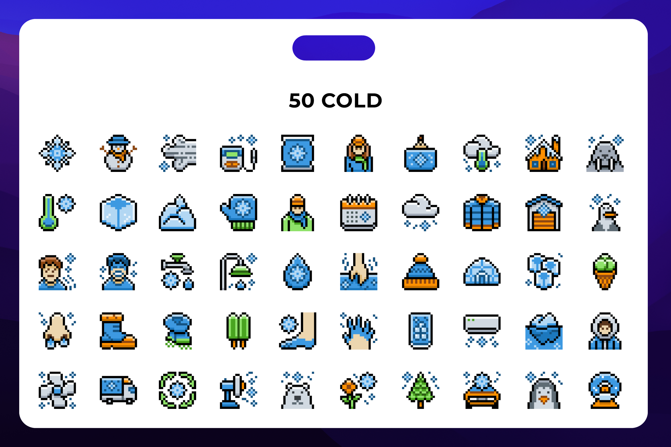 50 Cold Icons, an Icon by Wencory