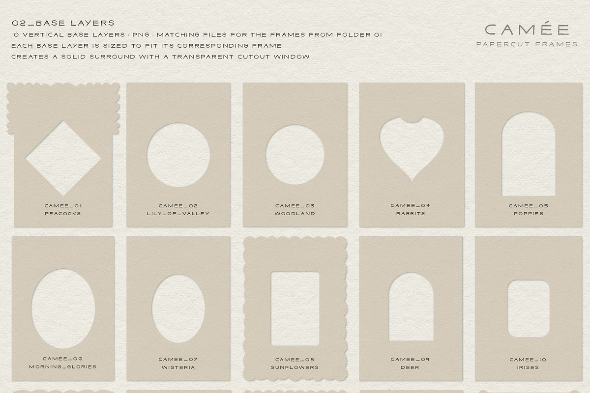 Camee - Ornamental Papercut Frames, an Object Graphic by alonahaidash (Photo 11 of 18)