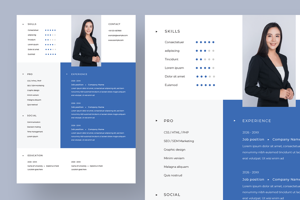 Professional Resume - Elegant Style, a Resume Template by Filip Studio (Photo 2 of 4)