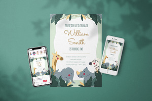 Birthday Party Boy Invitation, a Flyer Template by SlideFactory
