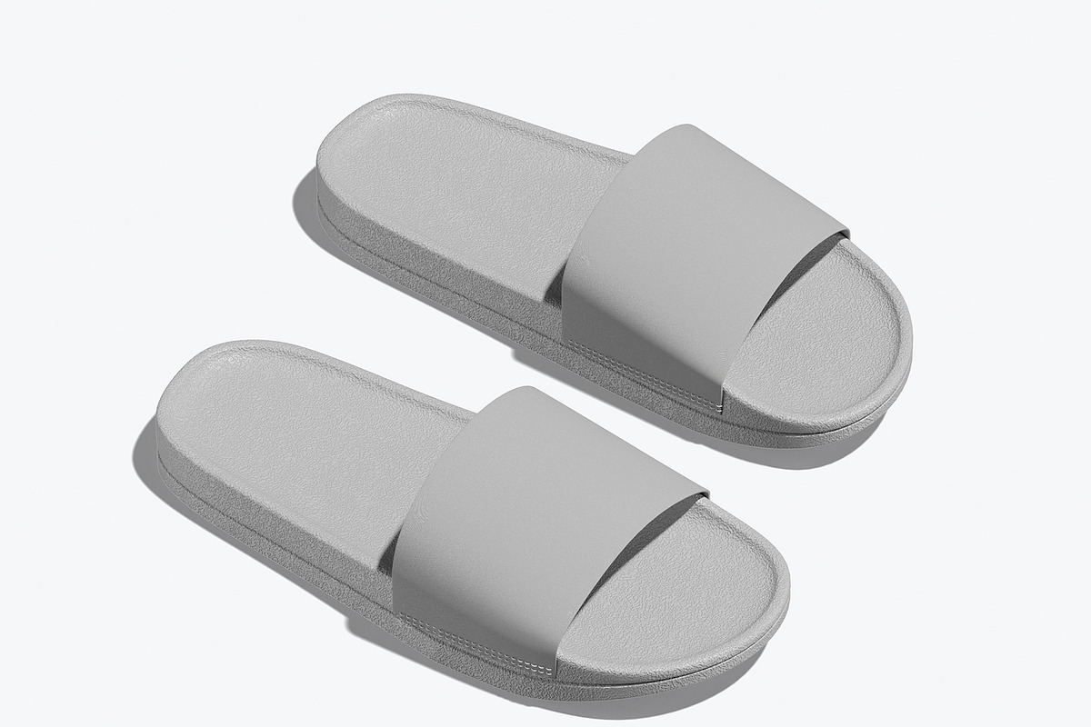Slide Sandals Mockup, a Household Mockup by Unerispace (Photo 3 of 5)