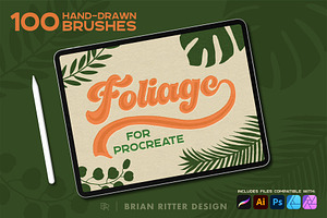 Foliage For Procreate, a Brush Add-On by Brian Ritter Design