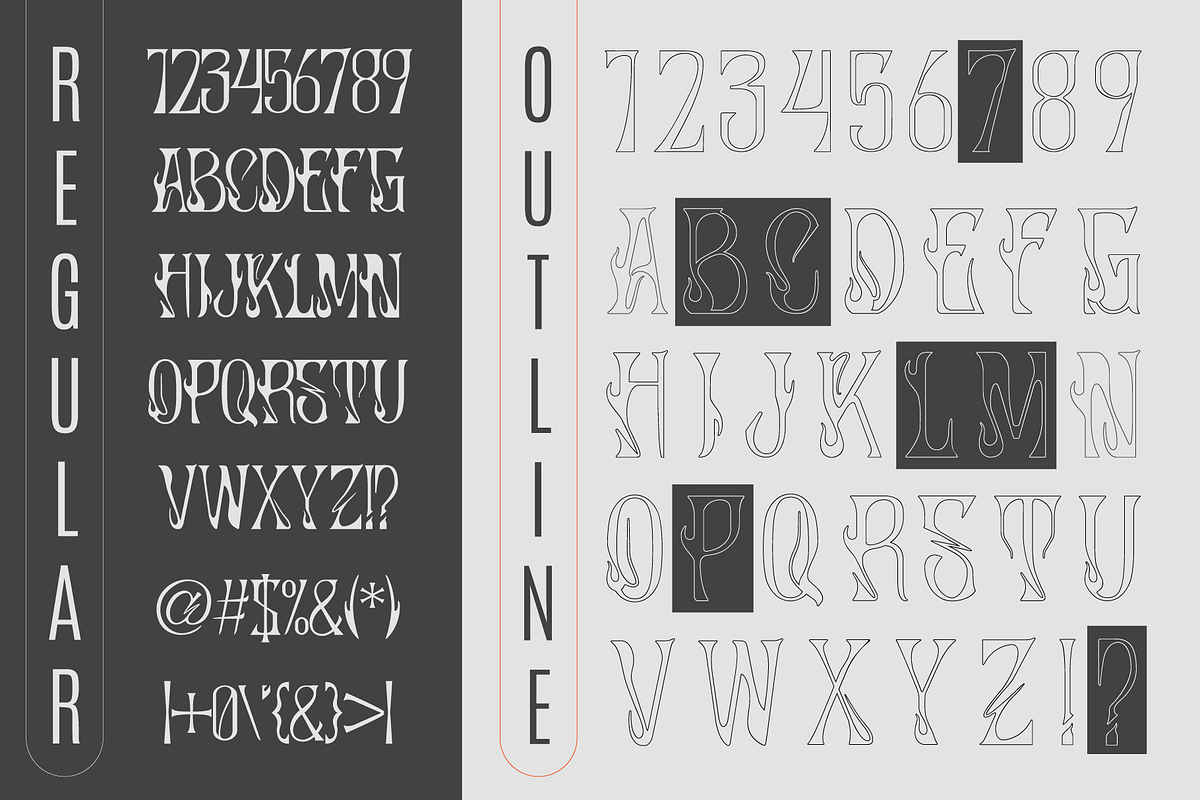 Lucens — Modern Gothic Display Font, a Blackletter Font by Aesthetight Studio (Photo 6 of 14)