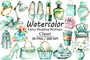 Fancy Shopping Boutique Clipart, an Illustration by Design Market (Thumbnail 1 of 3)