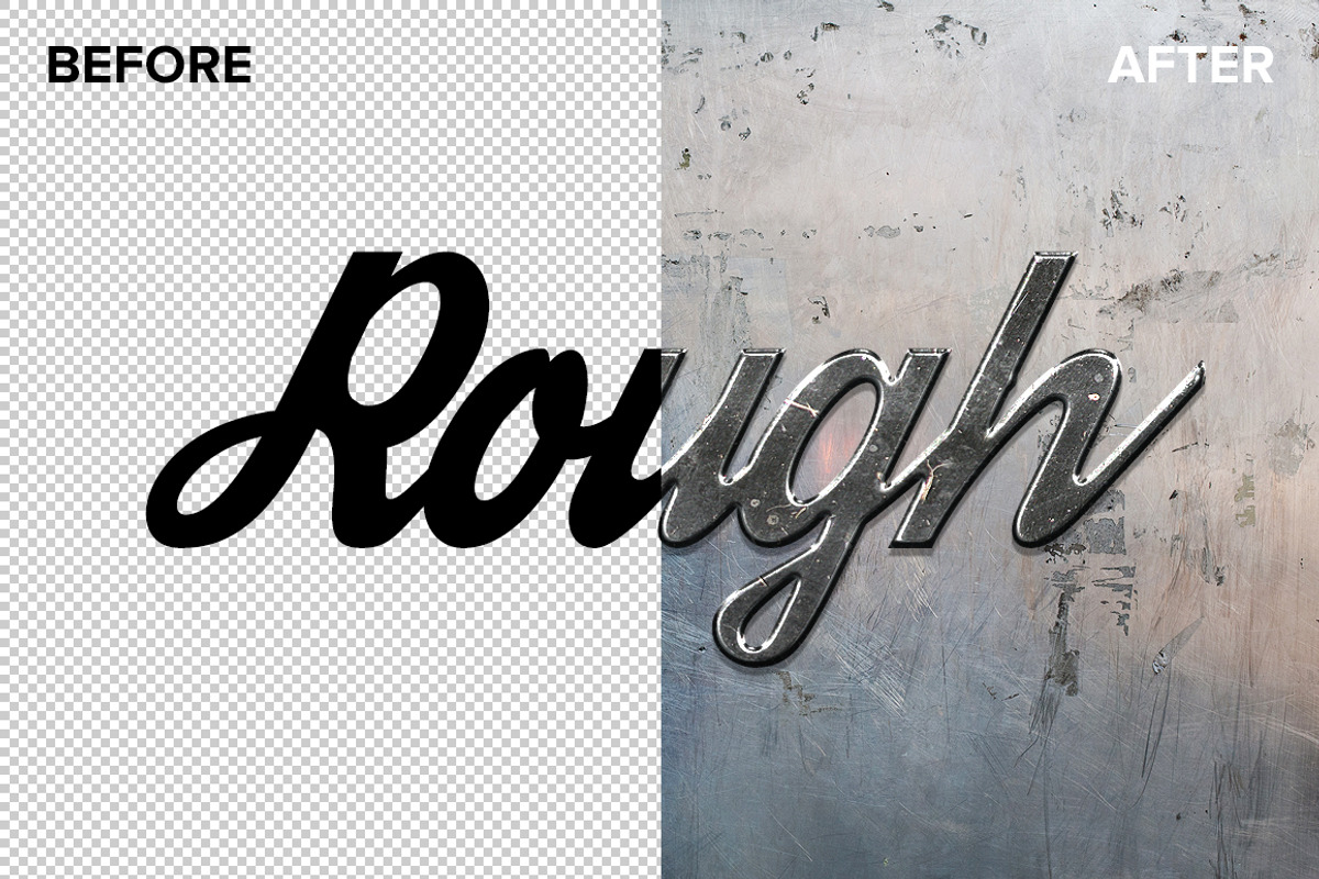 Metal Layer Styles for Photoshop, a Layer Style Add-On by Creativenauts (Photo 2 of 7)