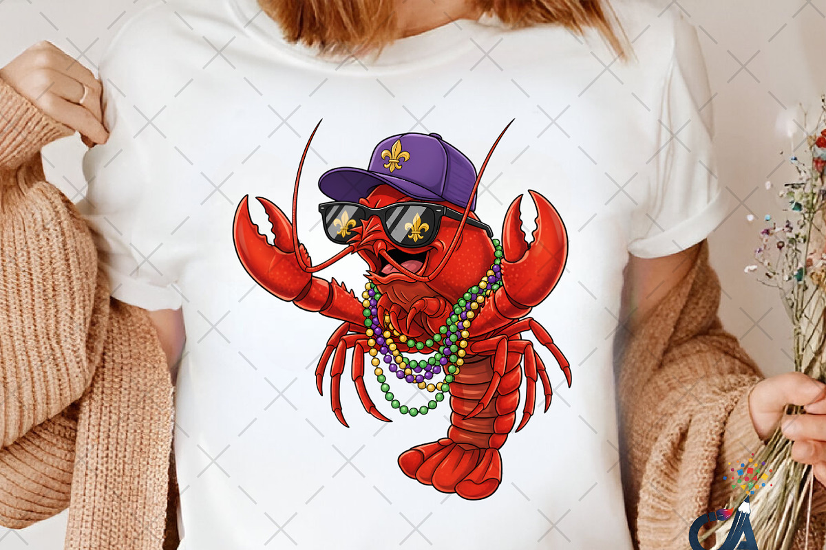 Mardi Gras Crawfish PNG, an Illustration by Creative Art (Photo 2 of 6)