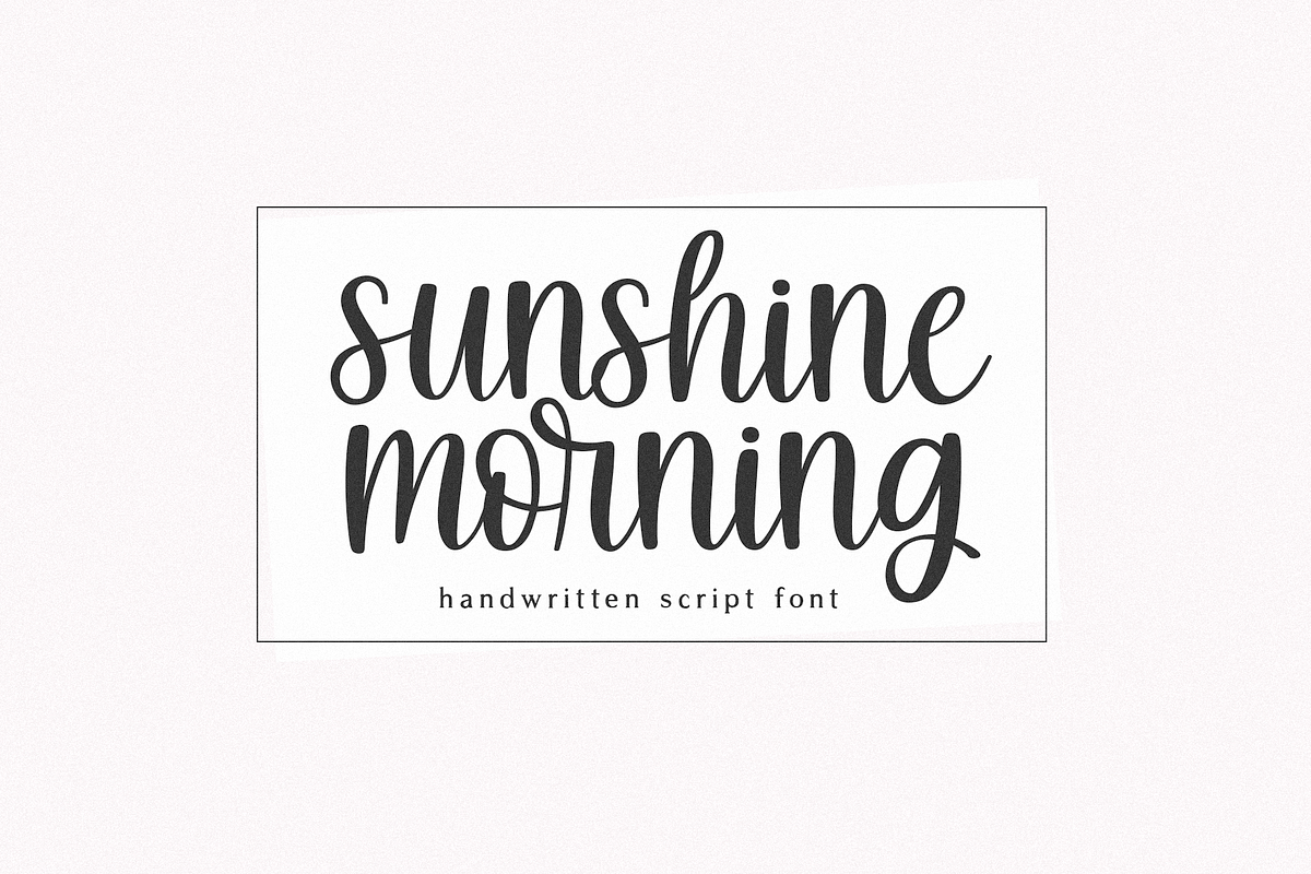 Sunshine Morning | Script Font, a Script Font by KA Designs