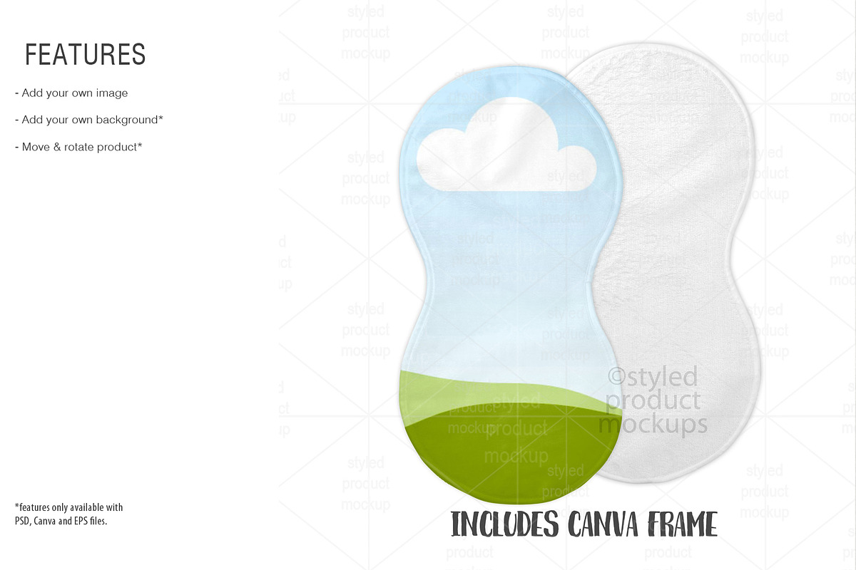 Baby Gift Set Mockup Bundle, a Merchandise Mockup by StyledProductMockups (Photo 7 of 9)