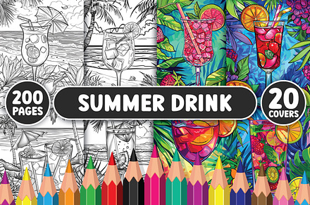 200 Summer Drink Coloring Pages