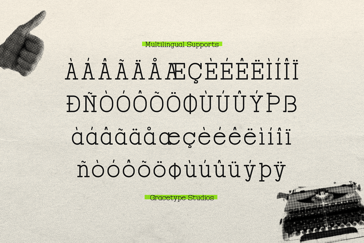 Registrar Archive | Typewriter Font, a Serif Font by gracetype_studio (Photo 11 of 12)