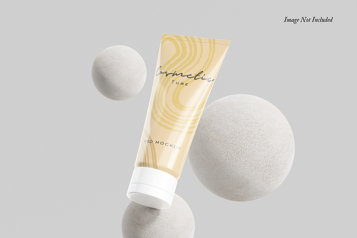 Cosmetic Tube Mockup V2, a Packaging Mockup by DSNA Mockup (Photo 3 of 5)
