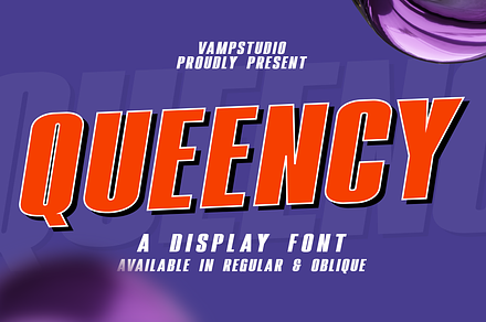 Queency Display Font