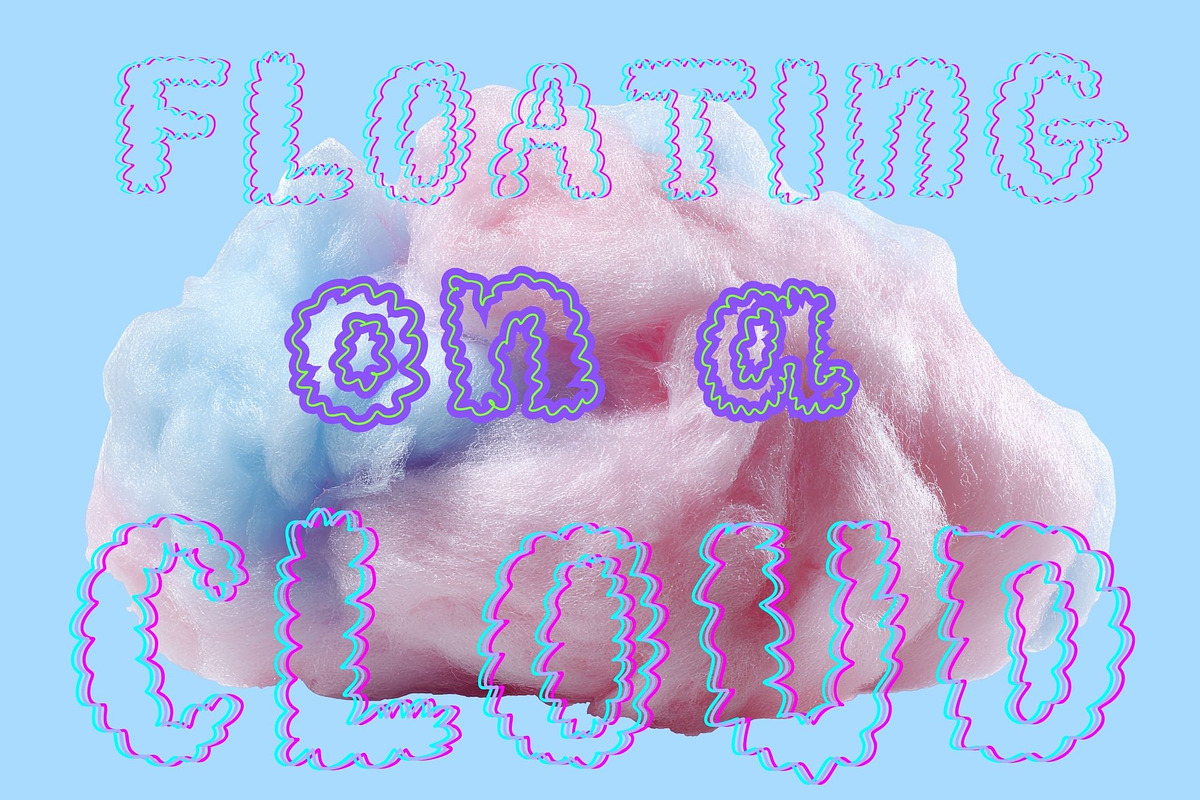 Cotton Candy Cloud Font, a Handwritten Font by Eryn Rose Design (Photo 2 of 10)