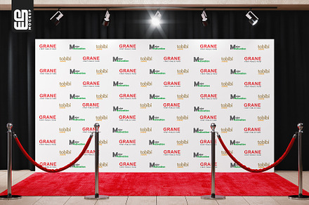 Step And Repeat Banner Mockup, an Advertising Mockup by SD Mockup