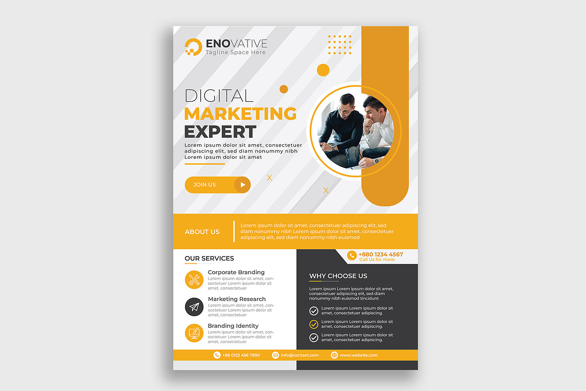Corporate Flyer Template Design, a Flyer Template by famush (Photo 4 of 4)