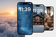 Cozy Background Iphone Winter Wallpa, a Wallpaper Graphic by Snapybiz (Thumbnail 2 of 7)