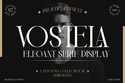Vostela - Elegant Serif Display, a Serif Font by MaikoHatta (Thumbnail 1 of 6)