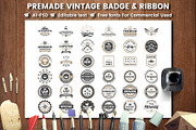 568 Vintage Objects and Badges, a Branding & Logo Template by Toonsteb (Thumbnail 16 of 24)