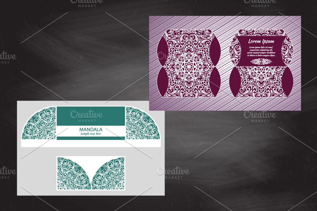 Set of wedding 28 elements, an Invitation Template by BEZIL-ART (Photo 12 of 15)
