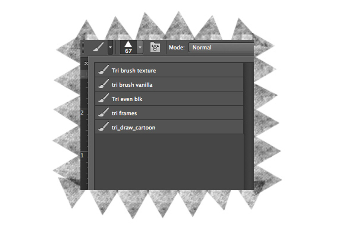 Triangle Brush Photoshop, a Brush Add-On by Simplex Opera (Photo 4 of 5)