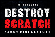 Destroy Scratch Font, a Blackletter Font by Infinity art Studio (Thumbnail 1 of 10)