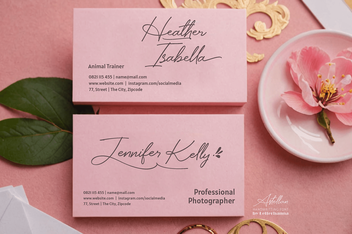Astellan Font, a Handwritten Font by Letterhanna Studio (Photo 2 of 25)