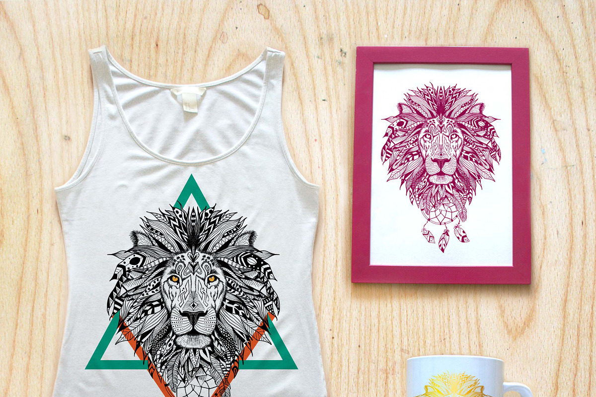 Textured animals in aztec style, a Texture Illustration by AnastasiaFears (Photo 3 of 8)