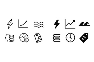 Symbols representing energy, growth, a Finance Illustration by ZinetroN