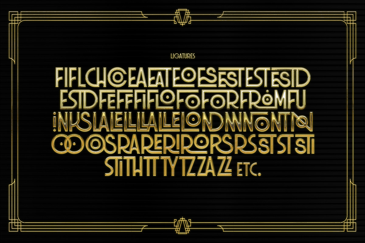 Seahoarse Art Deco Display Fonts, a Font by Juru Rancang Studio (Photo 6 of 8)