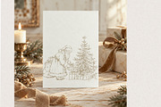 Vintage Line Art Christmas Holiday, a Decorative Illustration by AlenaVlasko stock Market (Thumbnail 4 of 6)
