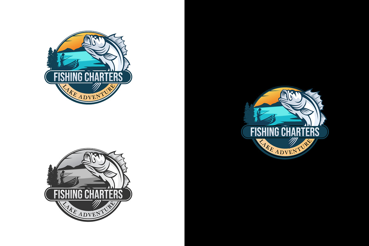 Fishing Charters Logo Template, a Branding & Logo Template by bosathemes