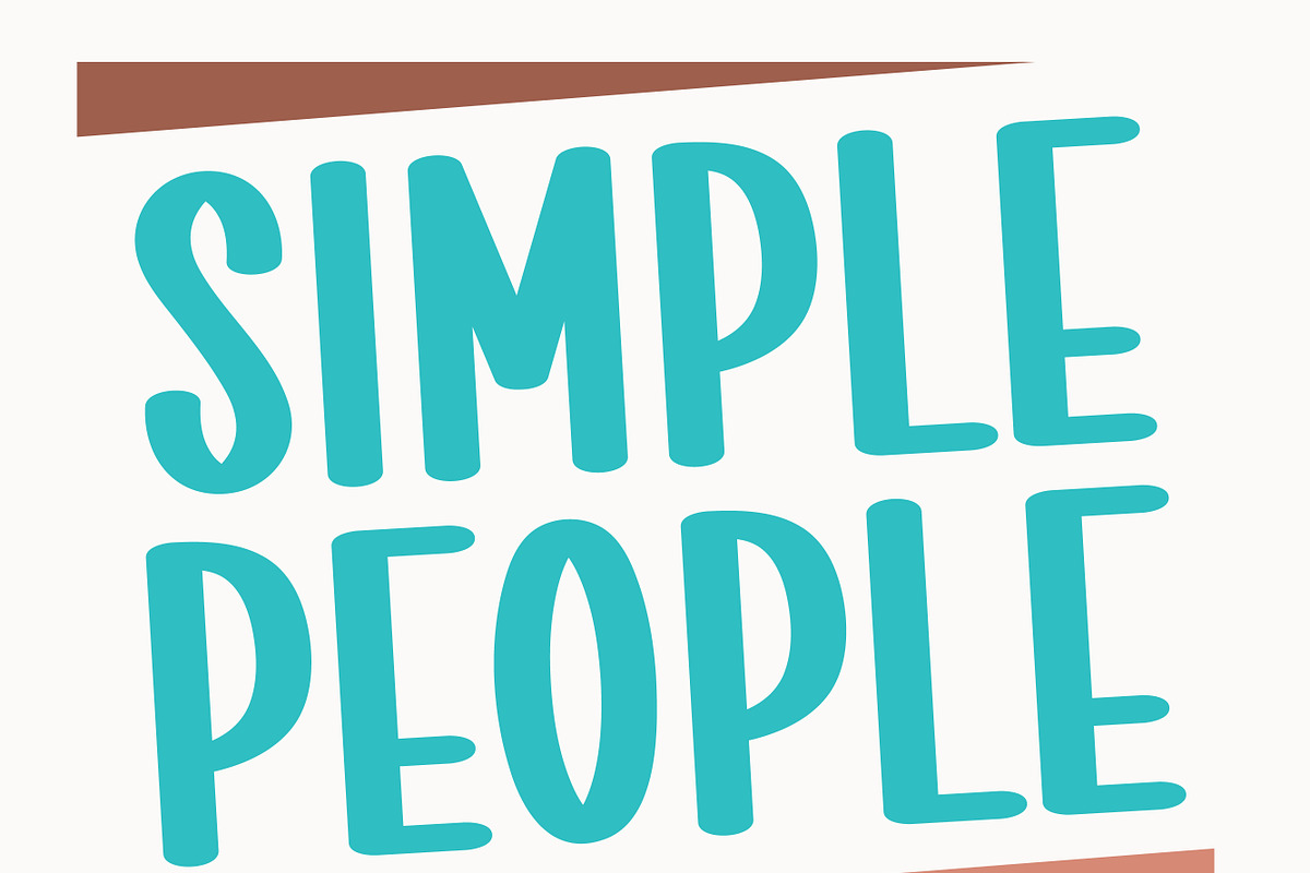 Simple People, a Sans Serif Font by MaxArt Foundry (Photo 1 of 4)