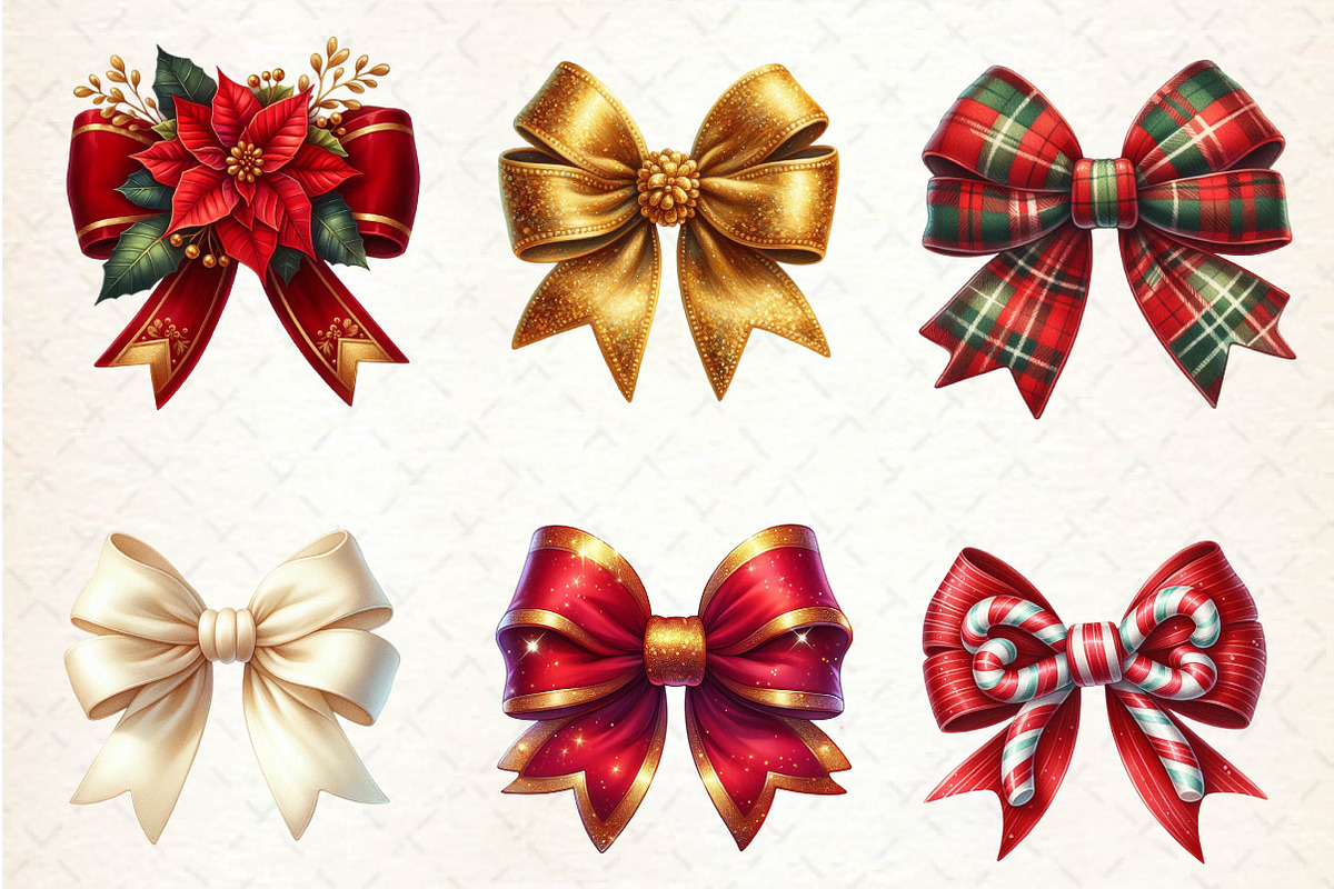 Velvet Bows Clipart, an Illustration by CreationArt (Photo 2 of 5)