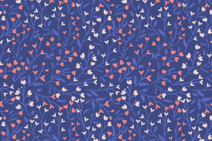 Seamless hearts pattern