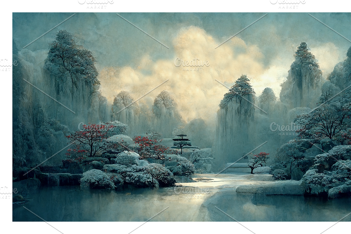 Wipe Co - Rococo Winter Landscapes, a Decorative Illustration by milatovar (Photo 8 of 16)
