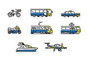 Passenger transport. Icons set, a Transportation Illustration by WINS Doodle shop (Thumbnail 5 of 10)